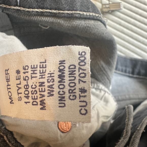 Mother the Maven Heel Jeans in Uncommon Ground/gray wash, size 34, - Picture 10 of 10